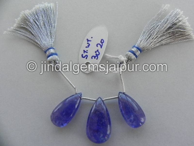 Tanzanite Smooth Pear Shape Beads